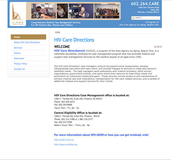 Care Directions website